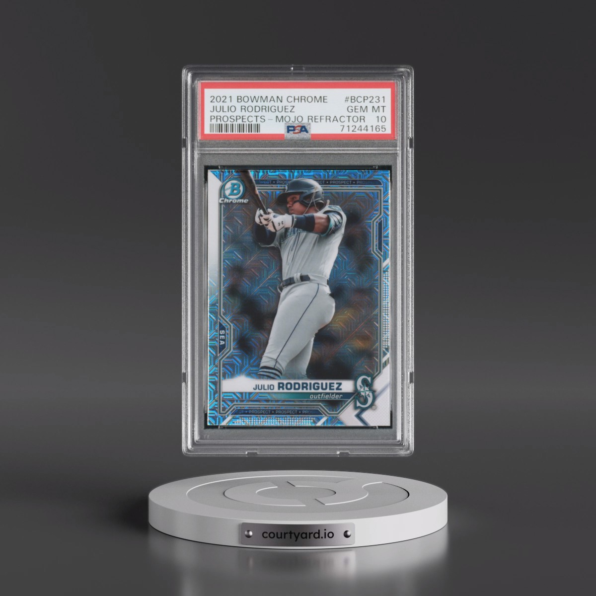 2021 Julio Rodriguez - Baseball Bowman Chrome Mega Box PSA 10 GEM MINT